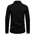 thumbnail image 4 of Xzbqbs Polo Shirts for Men Long Sleeve Button Down Wrinkle Free Shirt Casual Untucked Stretch Dress Shirts Lightweight Shirts, 4 of 7
