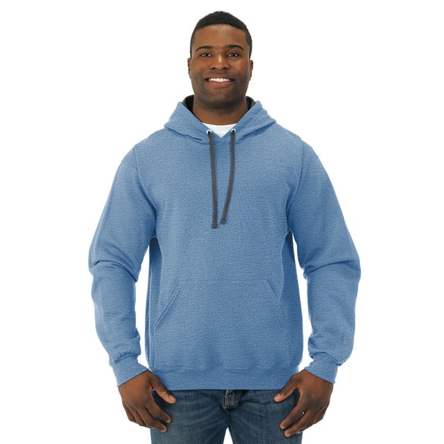 Fruit Of The Loom Mens Sofspun Hooded Sweatshirt, S, Carolina
