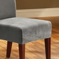 thumbnail image 3 of SureFit Stretch Metro One-Piece Dining Chair Slipcover with Elastic Hem Dining Chair Gray, 3 of 3