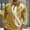 Yellow(New), variant on PNTUTB Men's Fashion Casual Long Sleeved Printed Lapel Collar with Button Comfortable Pullover Blouse