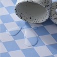 thumbnail image 2 of HQJHQS Heavy Duty Vinyl Table Cloth Plastic Tablecloths, Waterproof Oil Proof Spill Proof Tablecloth, Wipe Clean Square PVC Table Cover for Indoor and Outdoor Use 35x35 Inch 90x90cm, Lauret, 2 of 5