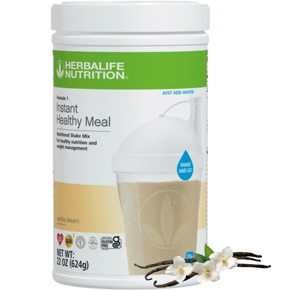 Herba life. Vanilla Dream Flavor: Formula 1 Instant Healthy Meal Nutritional Shake Mix, Shake and Go - 624 g
