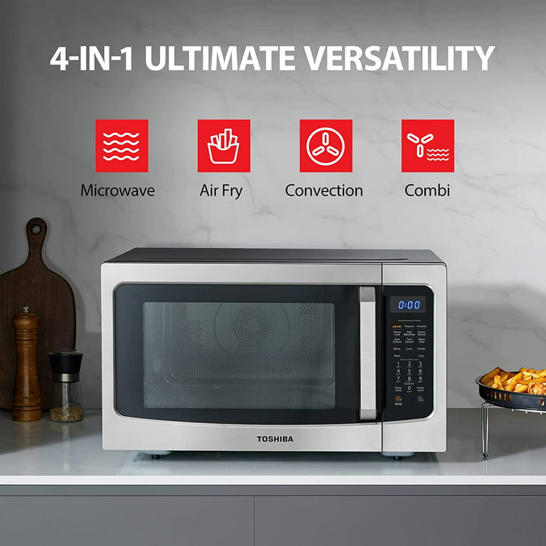 TOSHIBA Air Fryer Combo 8-In-1 Countertop Microwave Oven