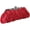Red, variant on Women's Satin Clutch Purse Pleated Crystal Evening Handbag Shoulder Bag