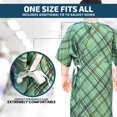 thumbnail image 4 of Linteum Textile Polycotton Green IV Hospital Patient Gown w/ Telemetry Pocket (Pack of 6), 4 of 7