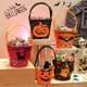 thumbnail image 2 of Bolsa de cubo de caramelos con temática de Halloween, cesta de caramelos portátil, cubo de dulces para niños, suministros de decoración para fiestas de Halloween, 2 of 5