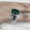 thumbnail image 5 of Green Onyx Mans Ring, Natural Green Onyx, December Birthstone, Silver Jewelry, 925 Silver Ring, Birthday Gift, Heavy Mens Ring, Arabic Design, Ottoman Style Ring, Christmas, Turkey Mens Signet Ring, 5 of 6