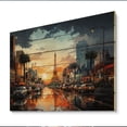 thumbnail image 2 of Designart "Las Vegas in Future Cityscape of Tomorrow II" Cityscapes Print on Natural Pine Wood, 2 of 5