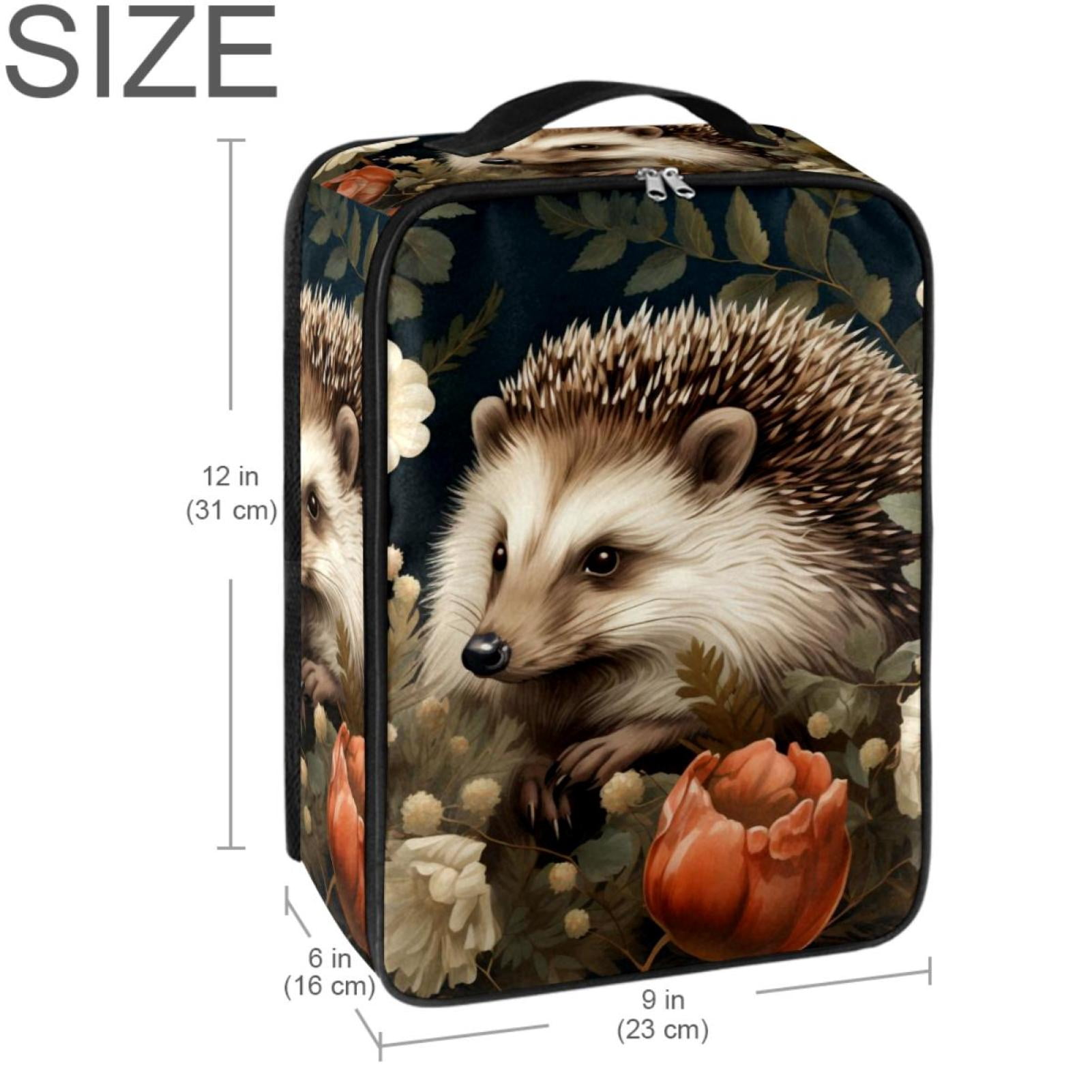 Hedgehog Polyester Shoe Boxes 23x31cm 9x12in - Storage Organizer for Shoes - Durable and Spacious Container for Footwear