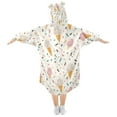 thumbnail image 2 of joogoo Wearable Blanket Hoodie for Cartoon Ice Cream Oversized Sherpa Hooded 3-14 YR M, 2 of 7
