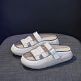 thumbnail image 1 of Sandalias de Mujer a La Moda, Zapatos Planos Impermeables Ligeros, Zapatos Planos para Niñas Y Mujeres, Suela de Goma, Sandalias de Playa para Piscina, 1 of 8