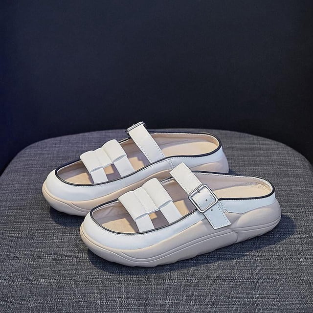 Sandalias de Mujer a La Moda, Zapatos Planos Impermeables Ligeros, Zapatos Planos para Niñas Y Mujeres, Suela de Goma, Sandalias de Playa para Piscina