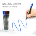 thumbnail image 2 of [Dong-A] Nondry Permanent Markers M, Chisel Tip, Red, 12 Count, 2 of 5
