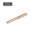 thumbnail image 3 of M6x60mm Hanger Bolts, 8 Pack Double Ended Thread Dowel Screws for Wood Furniture, 3 of 5