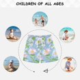 thumbnail image 6 of FORMRS Boys Swim Trunks Quick Dry Mesh Liner Boardshorts Sizes XS-XL, Blue Floral, 6 of 7