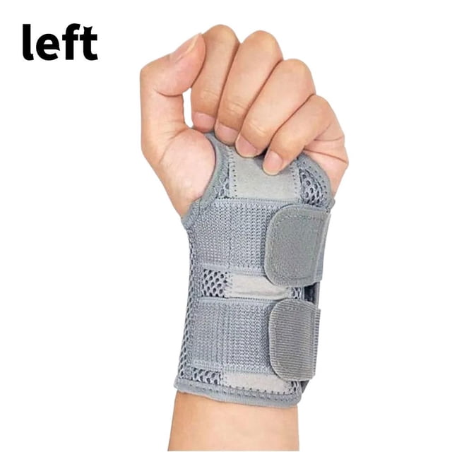 Adult Wrist Brace Support for Arthritis, Adjustable Splint for Carpal Tunnel, Left/Right