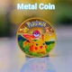 thumbnail image 2 of Coine Metal Pokémon Coins Anime Commemorative Coin Pikachu Vmax Charizard Gx Mewtwo Gold Iron Hard Cards Games Kids Toys, 2 of 5