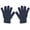Dark Gray, variant on Winter Knit Gloves for Men and Women, Stretchable Full Finger Gloves, Acrylic Warm Gloves, 15 Color Options, One Size Fits Most, Outdoor Sports Gloves, Cold Weather Gloves - Black