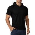 thumbnail image 3 of Bovxnpu Mens Short Sleeve T Shirts Men's Mesh Quickly Dry Breathable Hooded Athletic T-Shirt Tops, 3 of 4