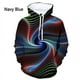 thumbnail image 3 of Sudadera con capucha para hombre y mujer, con estampado 3D de vértigo azul, con personalidad, con gráficos, colorida, hipnótica, 3 of 5