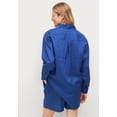 thumbnail image 2 of Ellos Women's Oversized Button-Front Linen Blend Shirt, 2 of 6