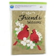 thumbnail image 3 of Home & Garden Burlap Cardinal Friends Flag Applique Embroidered 4321Fm, 3 of 3