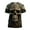 Black, variant on Mens Graphic Tees Popular Skull Pattern 3D Printing Novelty Stylish Crew Neck Short Sleeve Loose Casual Street Lifestyle Mens Tees Khaki XL
