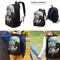 thumbnail image 2 of Yuyamidu Horse Bookbag and Lunch Box for Boys 6th Grade 4 in 1 High School Backpack Set with Lunch Bag + Pencil Holder Pouch + Water Bottle Bag for Kids Girls 10-12 Large Capacity Book Bag Set, 2 of 5