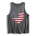 thumbnail image 5 of Zynoxe Womens Patriotic Tank Tops Fashion Sleeveless Independence Day T Shirts for Women Casual Summer Round Neck Graphic Tees (#02 Gray,L), 5 of 5