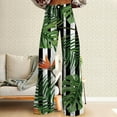 thumbnail image 2 of BKQCNKM Wide Leg Jeans Woman, High Waisted Jeans for Women, Floral Jeans, Baggy Jean Summer Wide Leg Vintage Pant Y2k Denim Pant, Colored Jeans for Women, Green 2 XL, 2 of 4