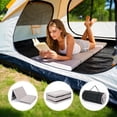 thumbnail image 2 of 2 Pack Folding Camping Cot with Memory Foam Mattress, 800 lbs Heavy Duty Capming Cots for Adults, 28" Wide Sleeping Cots with Carring Bag, Portable Folding Bed Cots for Camping, Office - Beige, 2 of 6
