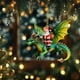 thumbnail image 4 of Christmas Ornament Tree Hole Christmas Ornaments 2D Flat Acrylic Pendants ChristmasDecor For Tree Car DecorationsSanta Claus Ornament, 4 of 8