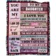 thumbnail image 1 of LHSHID Daughter Gifts from Mom Daughter Blankets from Mom Birthday Gifts for Daughter Adult Gifts for Daughter Christmas Valentines Day Thanksgiving New Year Throw Blanket 30"x40", 1 of 8