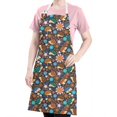 thumbnail image 5 of Cute Hedgehog Pioneer Flower Apron-Garden Aprons for Women with Pockets-Cotton Linen Waterproof Kitchen Cooking Gardening Aprons Adjustable for Kitchen,Cooking,BBQ and Salon 33x27 Inch, 5 of 7
