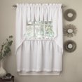 thumbnail image 1 of Set de cortinas de cocina Sweet Home Collection Ribcord White, 1 of 1