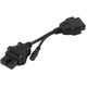 thumbnail image 1 of Cable adaptador de diagnóstico de 12 pines OBD1 a 16 pines OBD2 de 20 cm/7,9 pulgadas apto para Mitsubishi, 1 of 5