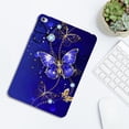 thumbnail image 3 of for iPad Mini 5th Generation 2019 7.9" Floral Pattern Case, Luxury Ultra Slim Flexible Lightweight Anti-Fingerprint Drop Protective Heat Dissipation with Soft TPU Back Cover, Blue Butterfly, 3 of 6