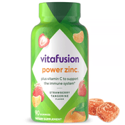 Vitafusion Power Zinc Gummy Vitamin Immune Support - Strawberry Tangerine Flavored - 90ct