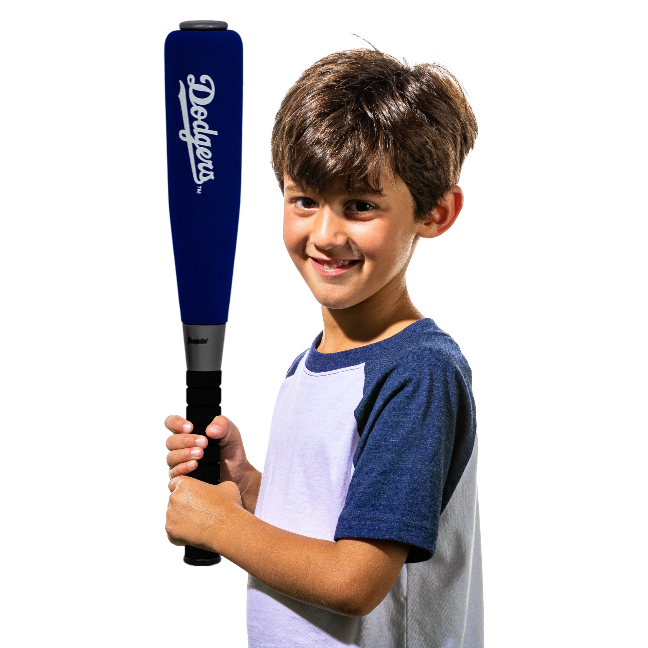 Franklin Sports MLB Los Angeles Dodgers Foam Bat + Ball Set, 21 in
