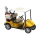 thumbnail image 2 of Modelo de carrito de golf, carrito de golf en miniatura, juguetes de carrito de golf de mesa, decoración de carrito de golf para niños Amarillo, 2 of 9