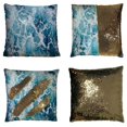 thumbnail image 1 of EREHome Foam On The Blue Sea Pillow Case Home Decor Cushion Cover 18x18 Inch, 1 of 2