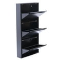 thumbnail image 4 of Fichiouy 9 Pair Wall Mounted Tipping Bucket Shoe Cabinets High Capacity for Entryway, 4 of 9