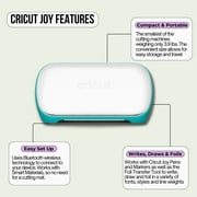 Cricut Joy Cutting Machine with Rainbow Smart Vinyl and Transfer Tape Bundle