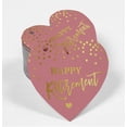 thumbnail image 2 of Inkdotpot Pack Of 100 Happy Retirement Favor Paper Tags Craft Real Gold Foil Hang Tags, 2 of 6