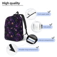 thumbnail image 5 of Daiia Multi-colored Spiders Vintage Canvas Backpack for Men and Women ,Hiking Backpack,Travel Laptop Bag for School,Large Capacity Backpack, 5 of 8