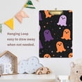 thumbnail image 4 of FORMRS Acrylic Clipboard with Low Profile Clip Standard A4 Letter Size, 12.5" x 9", Halloween Orange Ghosts, 4 of 8