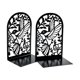 thumbnail image 5 of Sujetalibros de metal con silueta moderna de colibrí, decoración para estantes de libros Negro, 5 of 9