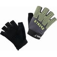 thumbnail image 6 of Kids Bike Gloves Cool Ice Silk Anti-Slip Sweat Towel Velcro Closure Breathable Comfortable High Elasticity Perfect for Boys & Girls 【 Half Finger - Green 】Large, 6 of 7