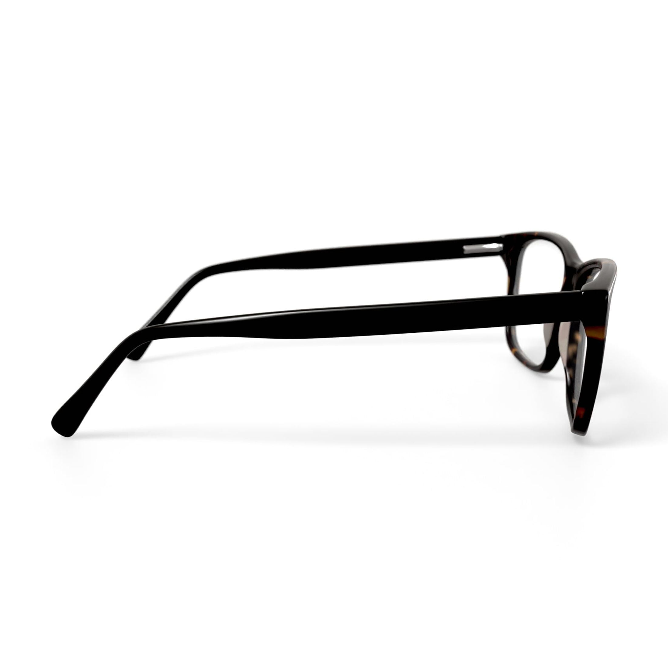 Walmart Men's 0413-08 Square Prescription Eyeglasses with Case, Brown Tortoise