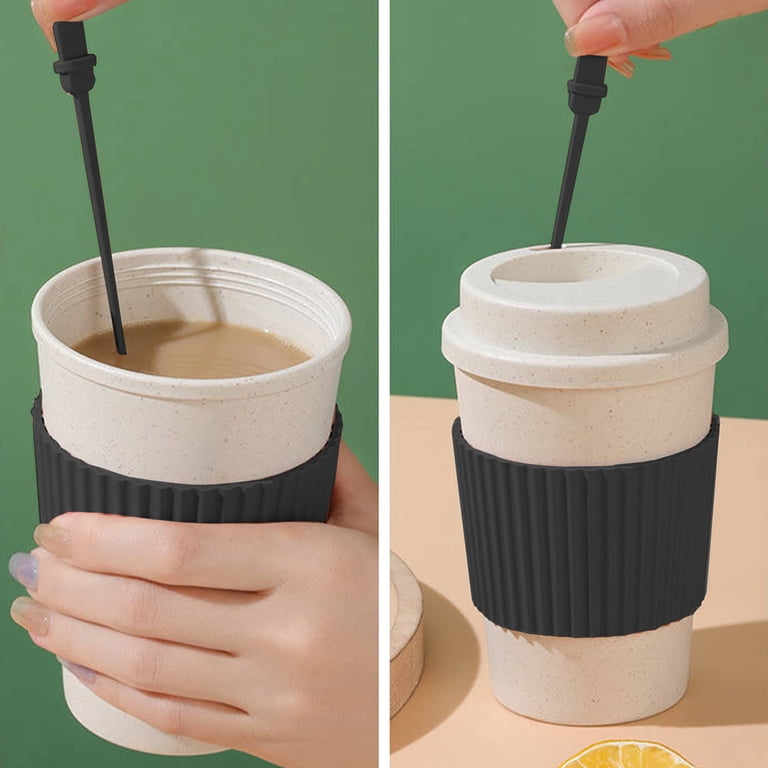 Coollooc Portable Coffee Cup with Ceramic Bowl & High-Temperature Silicone  | Unique Concealable Style for Gatherings, Silicone Lid, Mini Mug With Coffee  Cup Design(Black) - Walmart.com